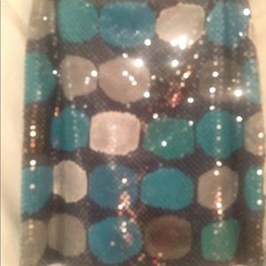 Ann Taylor, sparkle sequin skirt, size 2, new